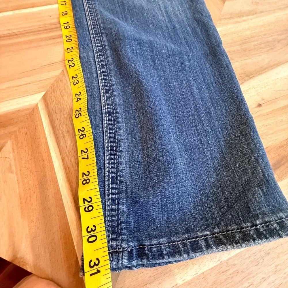 Seven7 Luxe‎ Relaxed Boyfriend Plus 22 Straight Leg Jeans Medium Wash Blue Denim
